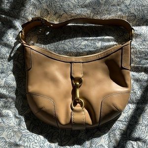 Neutral Coach Leather Handbag